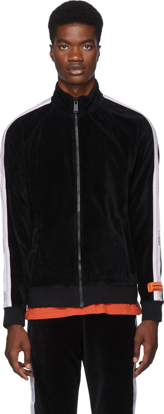 Heron Preston Black Tape Track Jacket