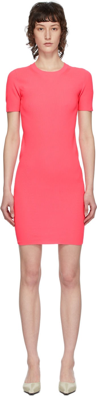 Helmut Lang Pink Essential Mini Dress