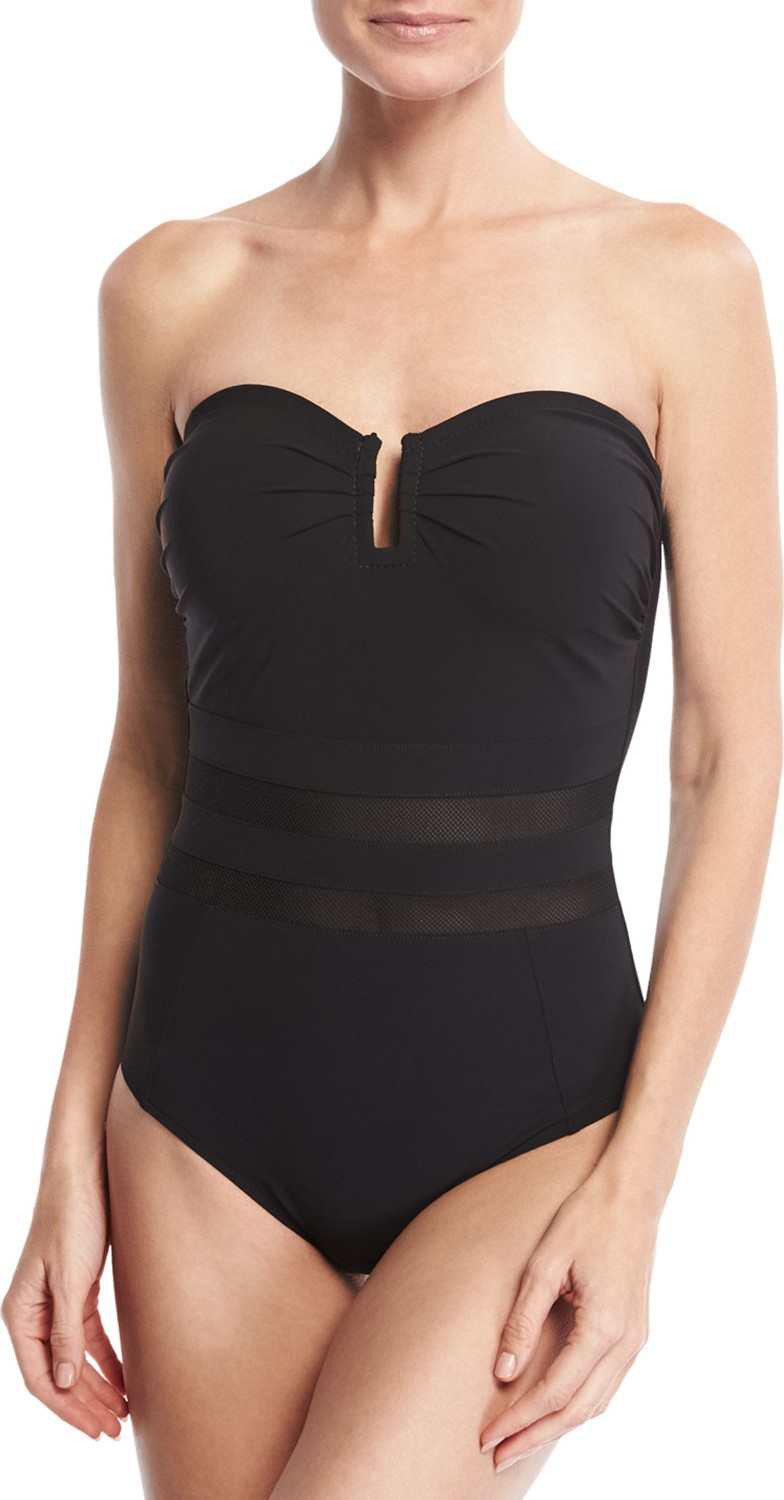 Shan Do You Think I'm Sexy Bandeau One-Piece Swimsuit