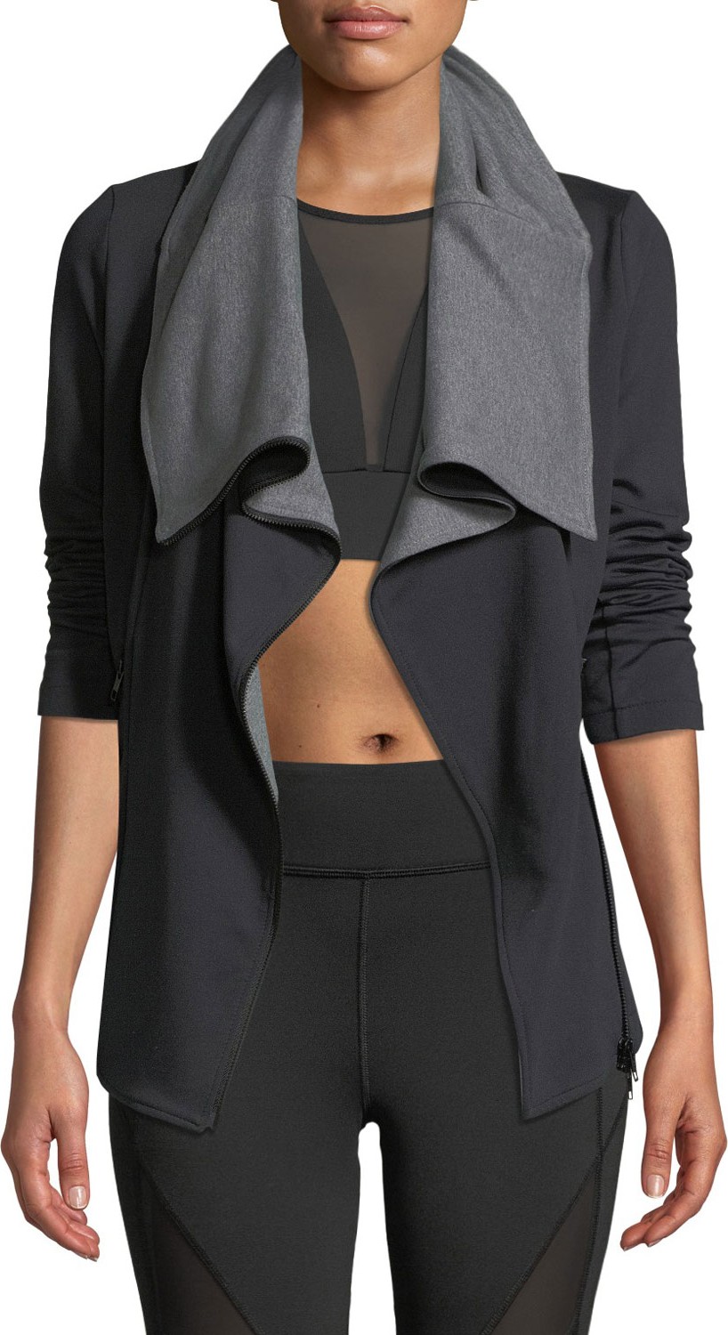 MICHI Lotus Zip-Front Active Jacket