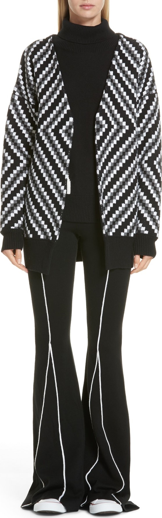 Victor Glemaud Diamond Stripe Cardigan