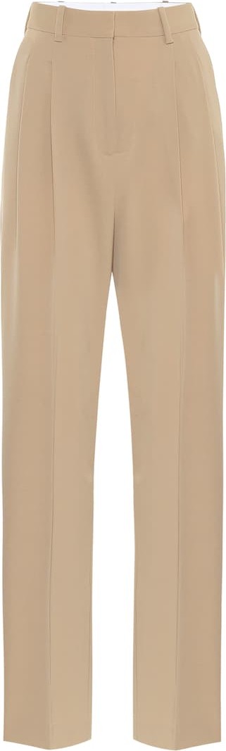 Stella McCartney High-rise straight wool pants