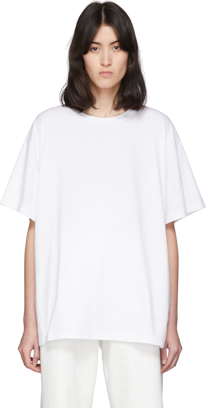 MM6 Maison Margiela White Back Patch T-Shirt