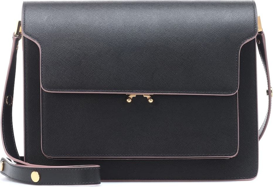 Marni Trunk leather shoulder bag