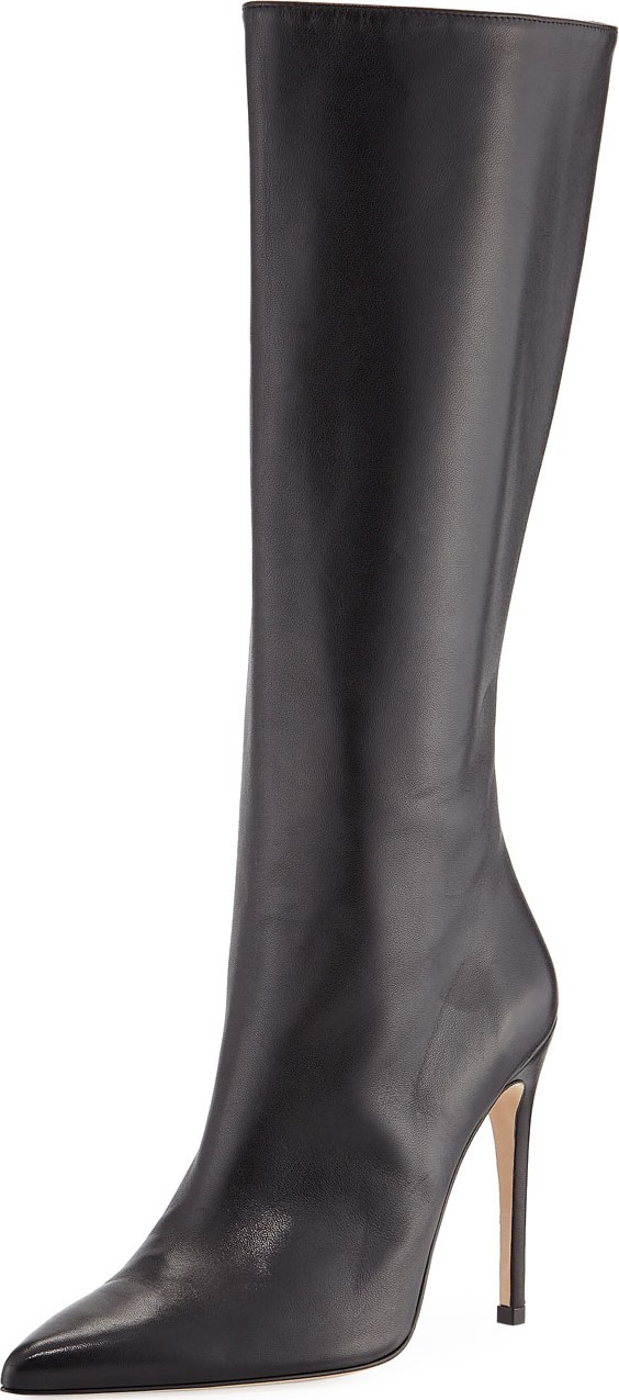 Alexandre Birman Porto Leather Stiletto Knee Boots