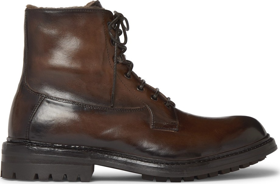 Officine Creative Exeter Burnished-Leather Boots