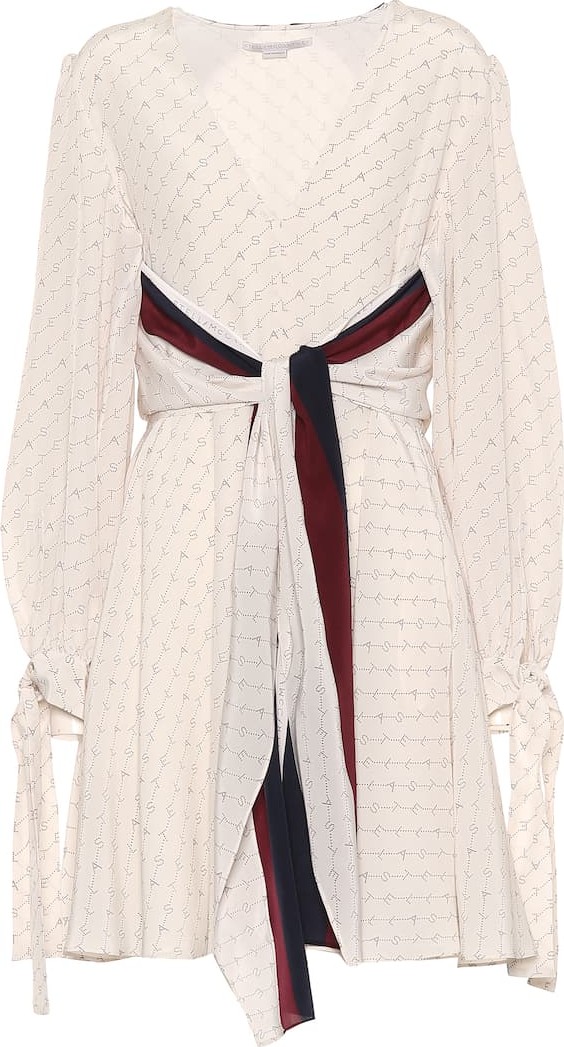 Stella McCartney Printed silk minidress
