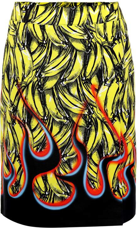 Prada Printed cotton skirt