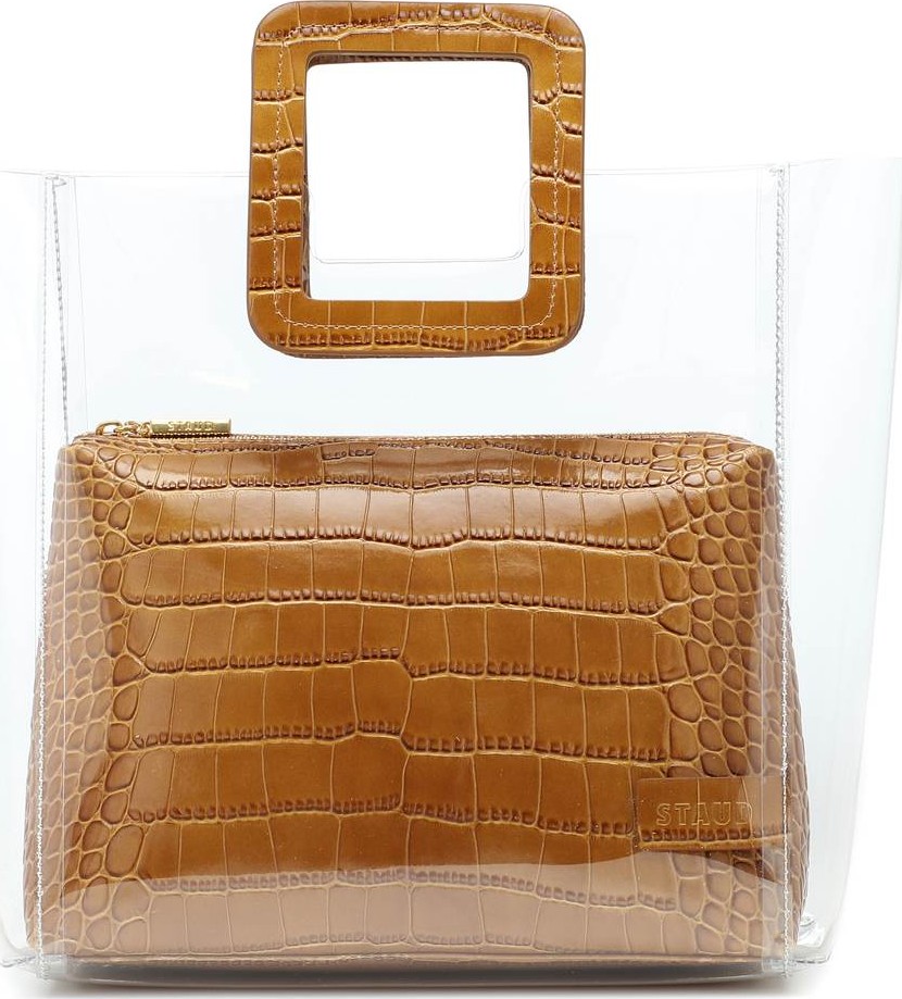 Staud Shirley embossed tote