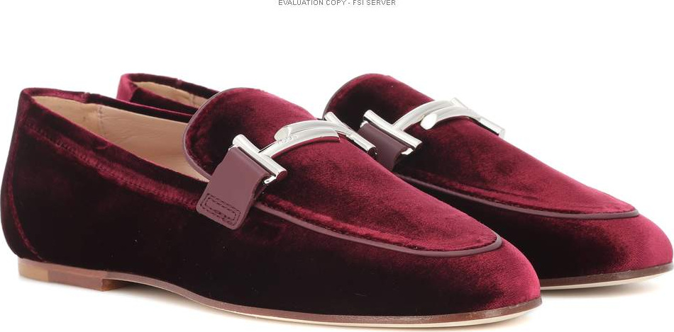 Tod's Exclusive to mytheresa – Double T velvet loafers