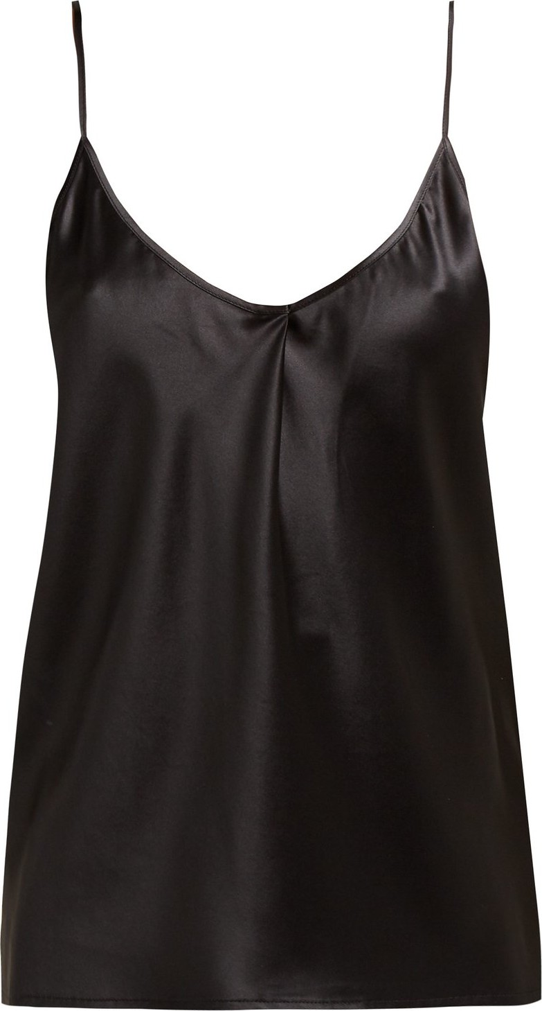 Bottega Veneta Pleated satin cami top