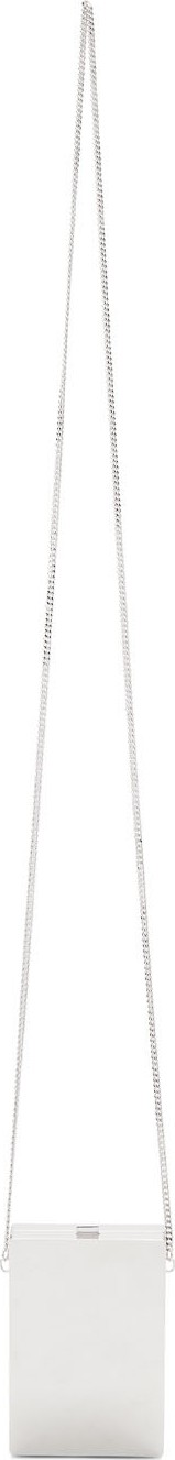 Ambush Silver Metal Card Case Shoulder Bag