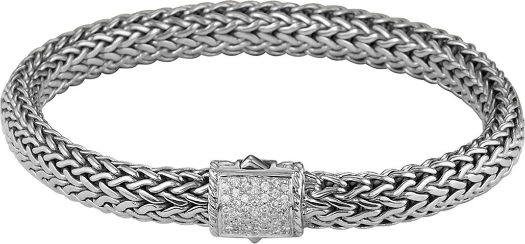 John Hardy Diamond Pave Medium Chain Bracelet