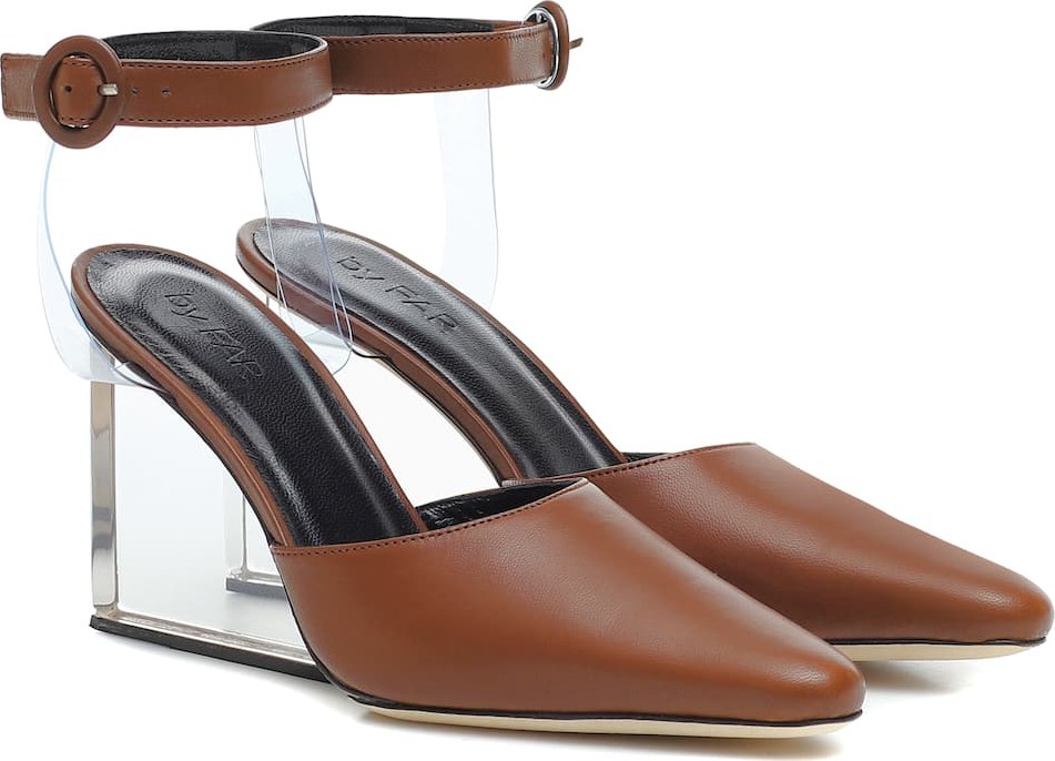 By Far Lex leather pumps