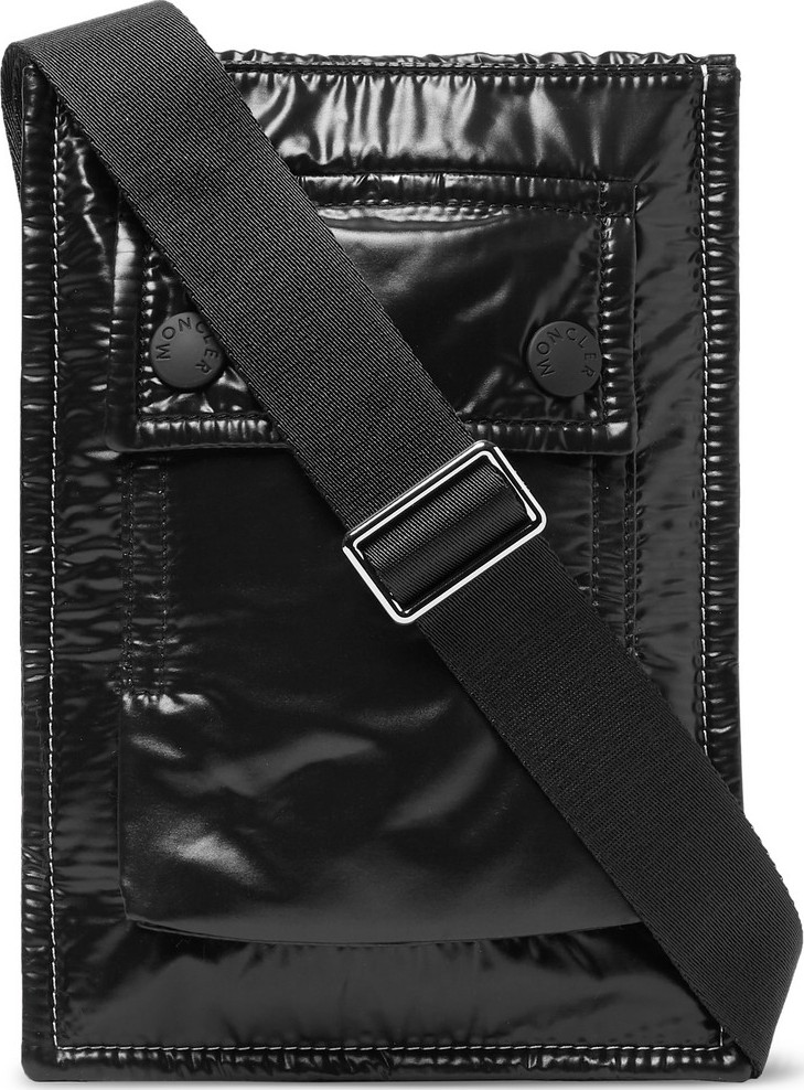 Moncler Glossed-Nylon Messenger Bag