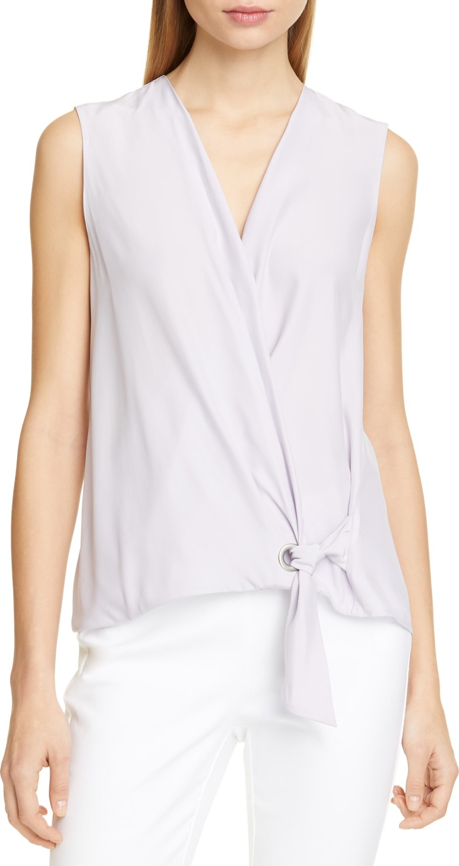 Rag & Bone Felix Silk Wrap Top