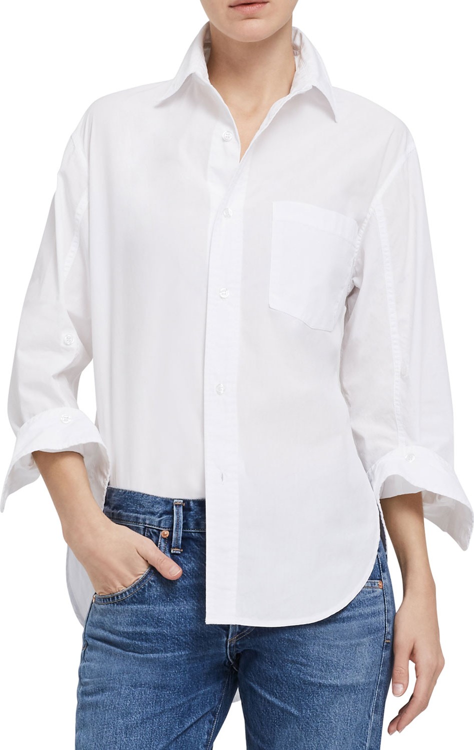Citizens Of Humanity Kayla Button-Front Cotton Shirt
