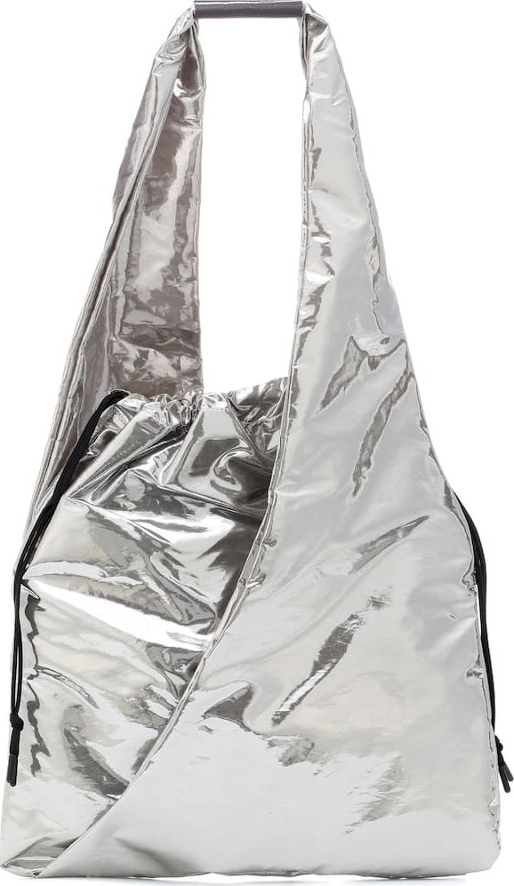 MM6 Maison Margiela Slouchy Medium metallic shoulder bag