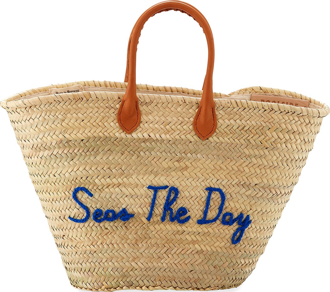 Poolside Seas The Day Large Tote Bag