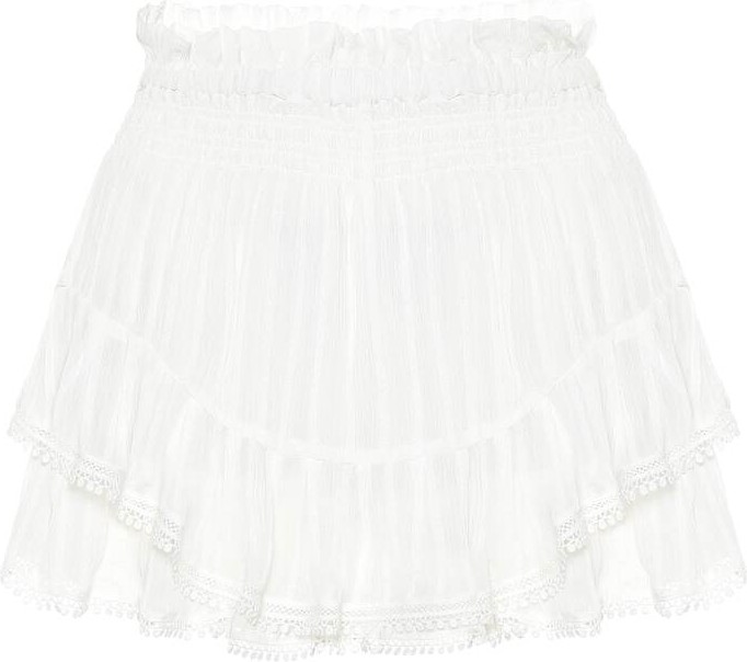Isabel Marant Etoile Janis ruffled crêpe shorts