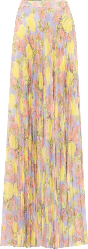 Prada Floral crêpe maxi skirt