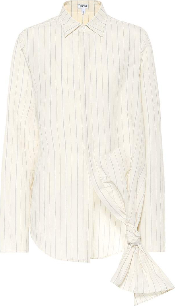 LOEWE Knot cotton-blend shirt