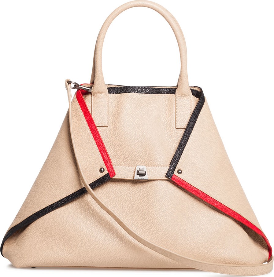 Akris Ai Medium Linia Treatment Top-Handle Tote Bag