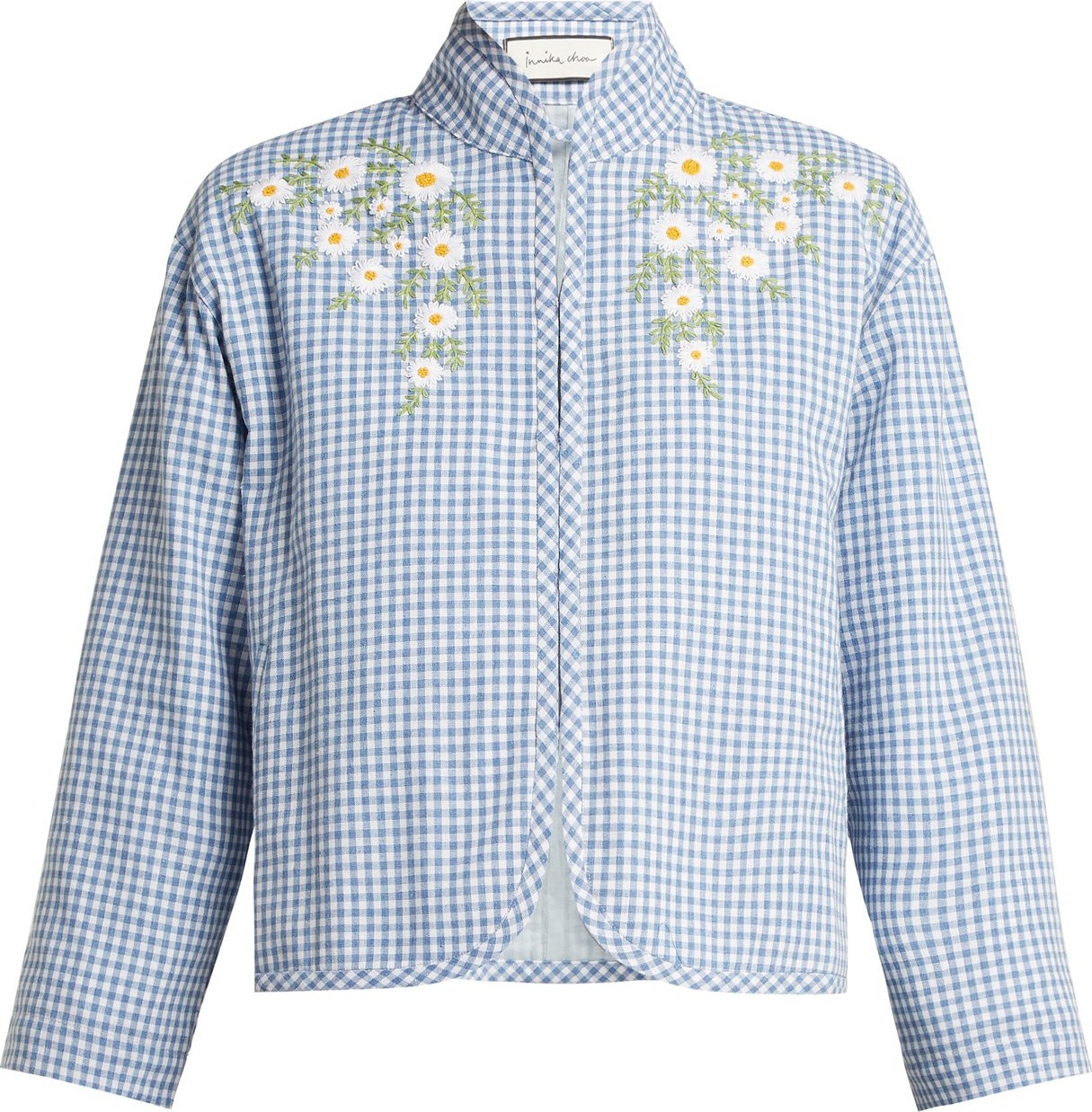 Innika Choo Gingham cotton summer jacket