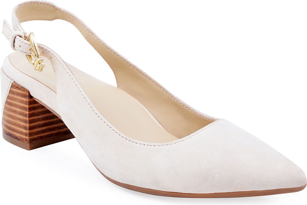 Bettye Muller Flynn Suede Slingback Pumps