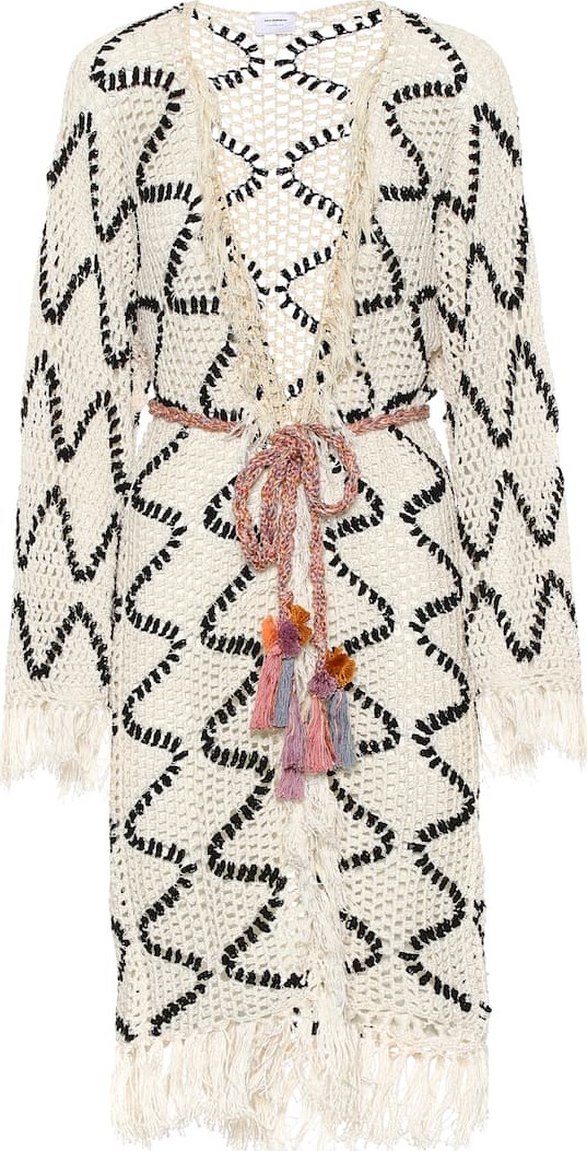 Anna Kosturova Modernista crochet cotton cardigan