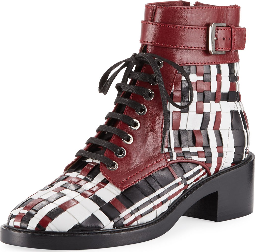 Laurence Dacade Solene 40mm Embroidered Combat Boots