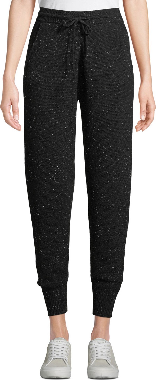Theory Arleena Speckled Cashmere Jogger Pants