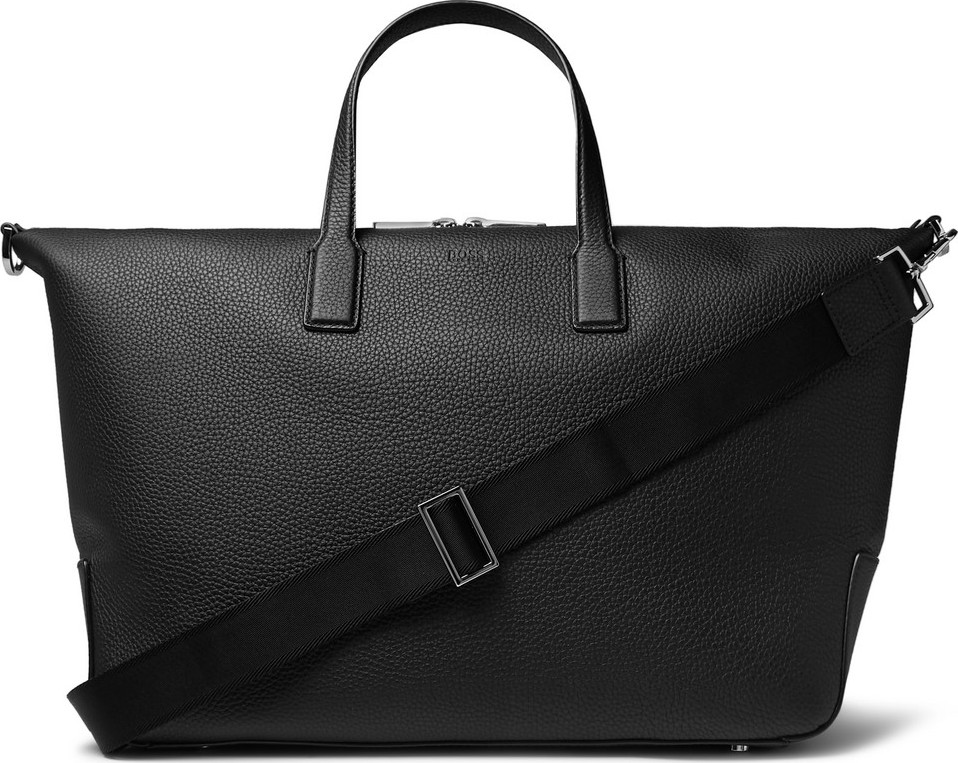 HUGO BOSS Full-Grain Leather Holdall