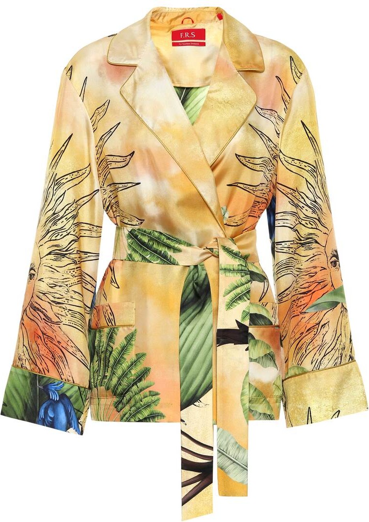 F.R.S For Restless Sleepers Giocasta printed silk pajama jacket
