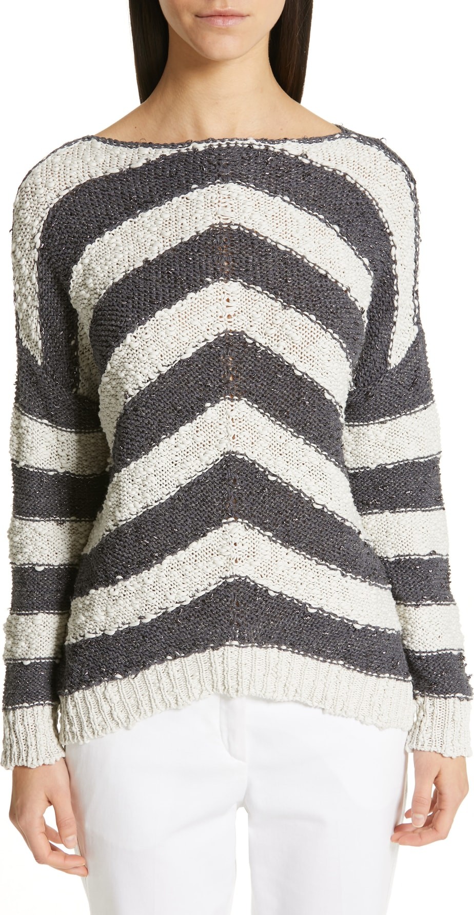 Fabiana Filippi Stripe Knit Sweater