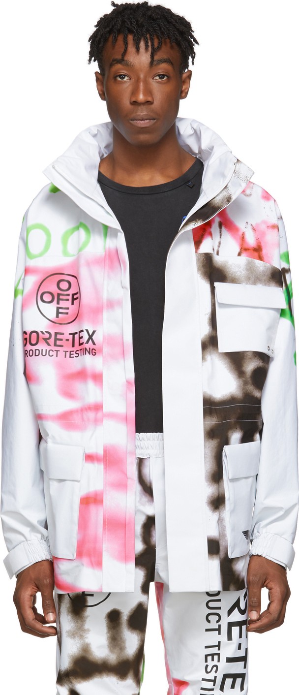 Off White White Goretex Ski Jacket