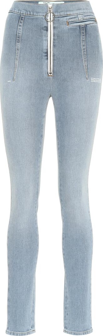 Off White High-rise skinny jeans