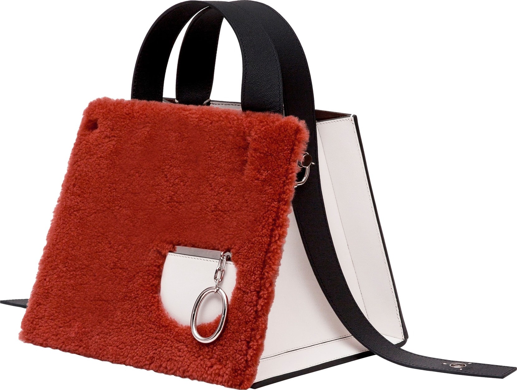 Danse Lente Margot Leather & Genuine Shearling Tote Bag