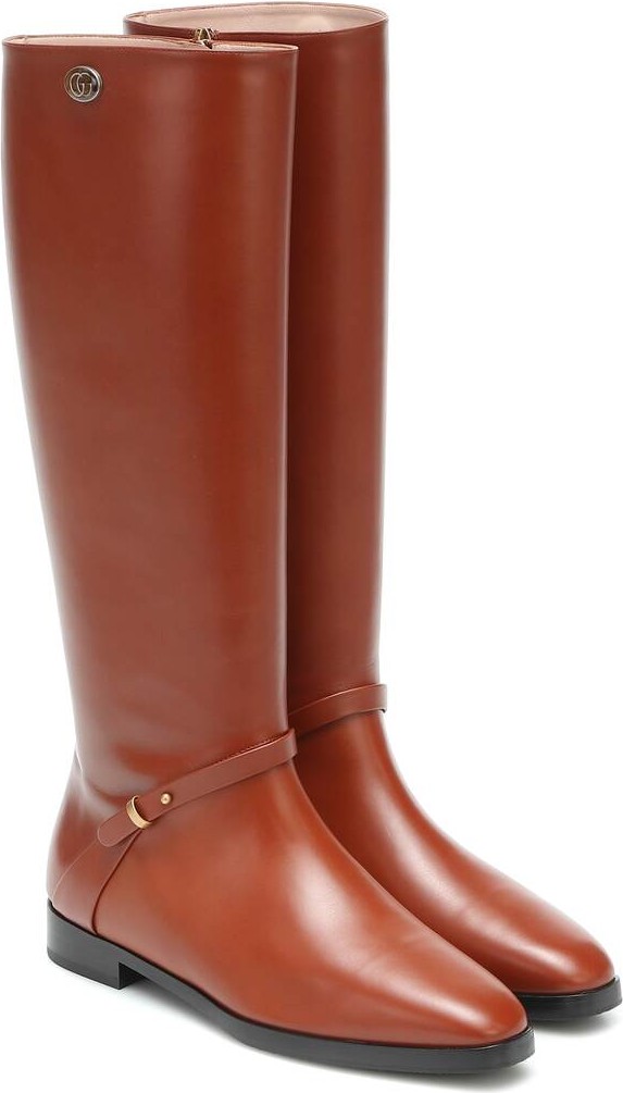Gucci Leather knee-high boots
