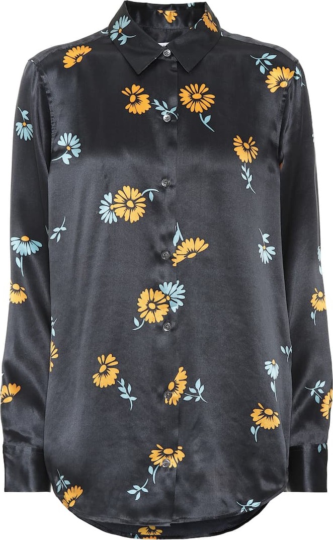 Equipment Essential floral silk shirt