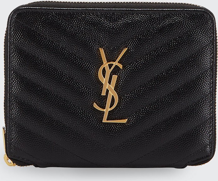 Saint Laurent Monogramme Small Zip-Around Wallet