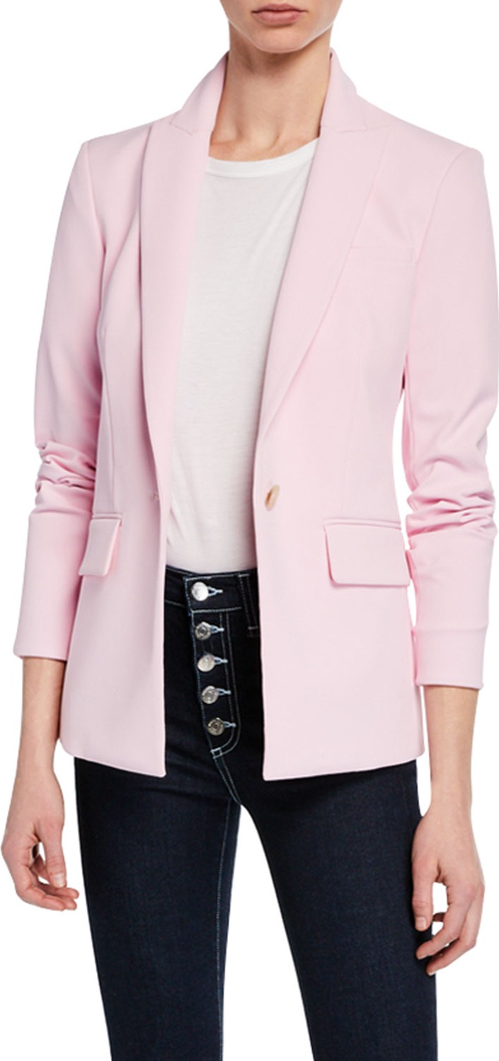 Veronica Beard Morgan Single-Button Dickey Jacket