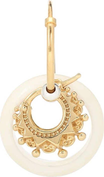 Bottega Veneta 18-karat gold-plated hoop earrings