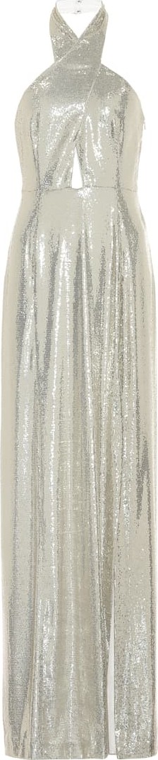 Galvan Galaxy sequined gown