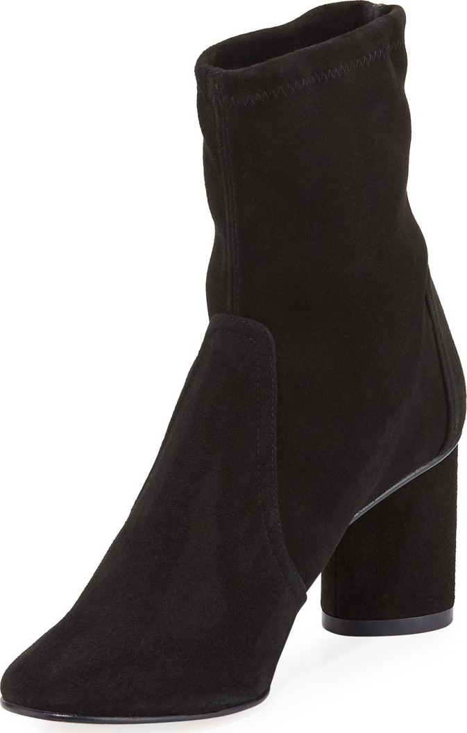 Stuart Weitzman Margot Suede Pull-On Booties