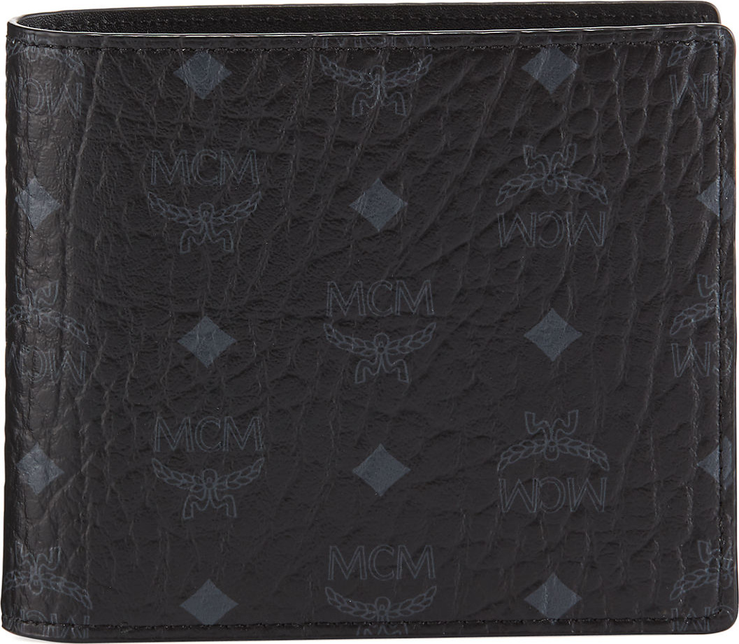 MCM Men's Visetos Original Flap Bi-Fold Wallet