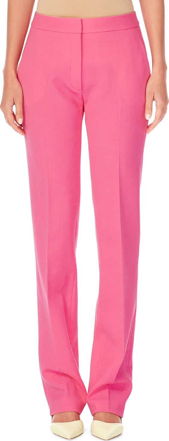 Carolina Herrera Straight-Leg Stretch-Wool Pants