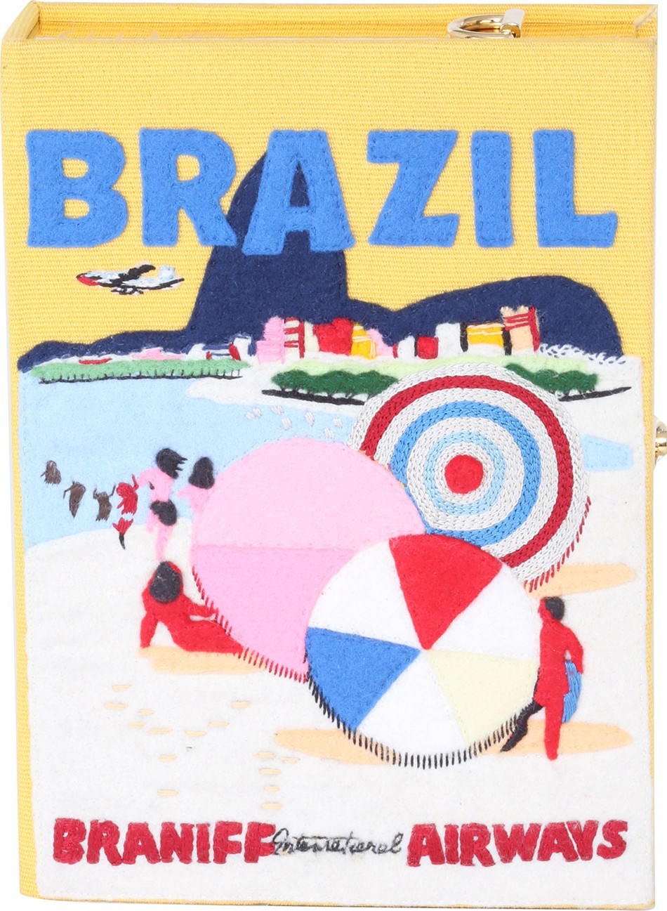 Olympia Le-Tan Voyages Brazil Book Clutch Bag Olympia Le-Tan Voyages Brazil Book Clutch Bag