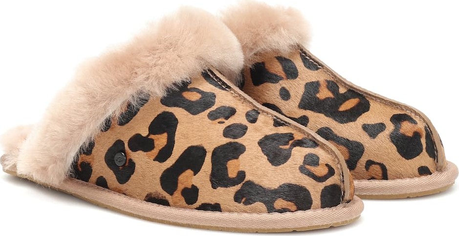 UGG Scuffette II leopard-print slippers