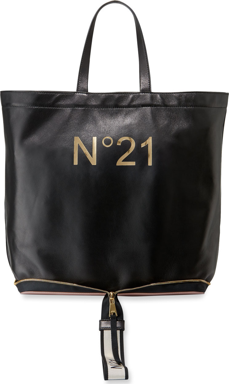 Nº21 Leather Big Foldable Shopping Tote Bag